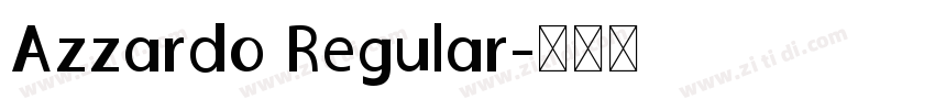 Azzardo Regular字体转换